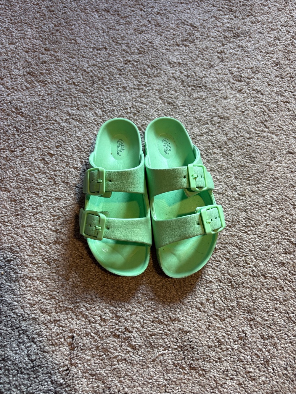 Kids Mint Green Double-Buckle Slide Sandals by Cat & Jack